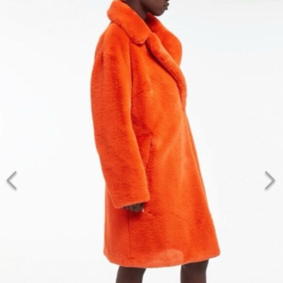 Bright Orange Imani Faux Fur Coat from APPARIS (size XS) - Picture 8 of 8